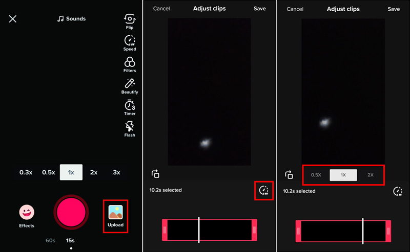 Speed Up Capture Tiktok Video