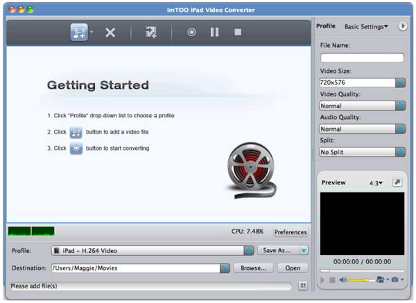 ImTOO iPad Video Converter for Mac