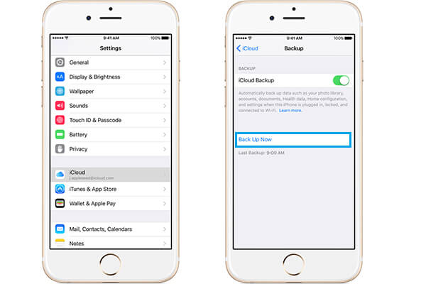 Manually Backup iPhone Photos to iCloud