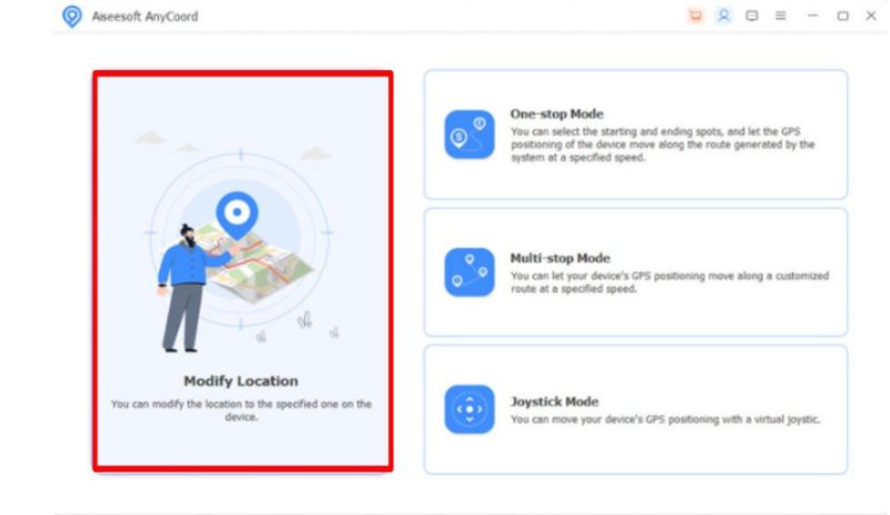 Choose Modify Location